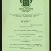 DINNER TENDERED TO CAPTAIN JOHN COOONEY [held by] MERCHANTS OF THE TWENTIETH PRECINCT [at] "NAVARRE HOTEL, NEW YORK, NY" (HOTEL;)