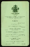 DINNER TENDERED TO CAPTAIN JOHN COOONEY [held by] MERCHANTS OF THE TWENTIETH PRECINCT [at] "NAVARRE HOTEL, NEW YORK, NY" (HOTEL;)