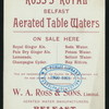 MENU [held by] OLD WAVERLEY HOTEL [at] "EDINBURGH, SCOTLAND" (HOTEL;)