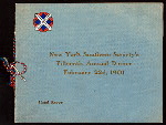 15TH ANNUAL DINNER [held by] NEW YORK SOUTHERN SOCIETY [at] "SAVOY HOTEL, NEW YORK, NY" (HOTEL;)