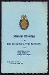 ANNUAL MEETING ON THE 169TH ANNIVERSARY OF THE BIRTH OF GEORGE WASHINGTON [held by] OHIO SOCIETY SONS OF THE REVOLUTION [at] "ALMS HOTEL, CINCINNATI, OH" (HOTEL;)