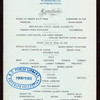 LUNCHEON [held by] ALCAZAR HOTEL [at] "ST. AUGUSTINE,FLA." (HOTEL)