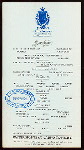 LUNCHEON [held by] ALCAZAR HOTEL [at] "ST. AUGUSTINE,FLA." (HOTEL)