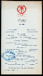 DINNER [held by] ROYAL PALM HOTEL [at] "MIAMI BISCAYNE BAY, FL" (HOTEL;)