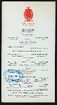 LUNCHEON [held by] ALCAZAR HOTEL [at] "ST. AUGUSTINE,FLA." (HOTEL)