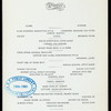 DINNER [held by] ALCAZAR HOTEL [at] "ST. AUGUSTINE,FLA." (HOTEL)