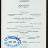 LUNCHEON [held by] ALCAZAR HOTEL [at] "ST. AUGUSTINE,FLA." (HOTEL)