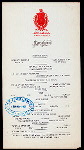LUNCHEON [held by] ALCAZAR HOTEL [at] "ST. AUGUSTINE, FL" (HOTEL;)