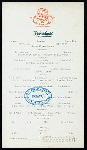 BREAKFAST [held by] ROYAL VICTORIA HOTEL [at] "NASSAU, BAHAMAS" (HOTEL;)