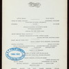 DINNER [held by] ALCAZAR HOTEL [at] "ST. AUGUSTINE, FL" (HOTEL;)