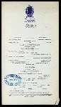 DINNER [held by] ALCAZAR HOTEL [at] "ST. AUGUSTINE, FL" (HOTEL;)