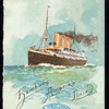 HAUPTMAHLZEIT [held by] HAMBURG-AMERIKA LINIE [at] "SCHNELLDAMPFER ""AUGUSTE VICTORIA""" (SS;)