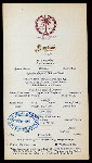LUNCHEON [held by] ROYAL PALM HOTEL [at] "MIAMI BISCAYNE BAY, FL" (HOTEL;)