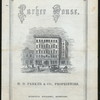 DAILY MENU [held by] PARKER HOUSE [at] "BOSTON, MA" (HOTEL)
