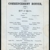 COMMENCEMENT DINNER [held by] BOWDOIN COLLEGE [at] "BRUNSWICK, ME"