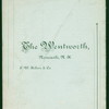 DINNER [held by] THE WENTWORTH [at] "NEWCASTLE, NH" (HOTEL;)