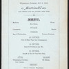 DINNER [held by] CRANE RE-UNION [at] "MARTINELLI'S, NEW YORK, NY." (REST;)