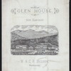 DINNER [held by] GLEN HOUSE [at] NEW HAMPSHIRE (HOTEL)