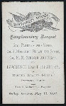 COMPLIMENTARY BANQUET [held by] UNITED STATES HOTEL [at] "PORTLAND,ME" (COMM)