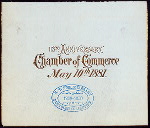 ANNIVERSARY [DINNER] [held by] CHAMBER OF COMMERCE [at] [NY]