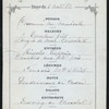 DINNER [held by] GRAND HOTEL ST. JAMES [at] "PARIS, FRANCE" (HOTEL)