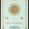 112TH ANNIVERSARY [held by] MARINE SOCIETY OF NEW YORK [at] "NEW YORK, NY"