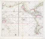 Pacific Ocean showing part of North and South America.