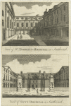 View of St. Thomas's Hospital in Southwark ; View of Guy's Hospital in Southwark.
