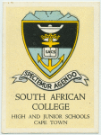 South African College, High and Junior Schools, Cape Town.