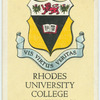 Rhodes University College, Grahamstown, C.P.