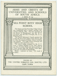 Sea Point Boys' High School, Cape Town.