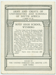 Boys' High School, Wynberg, C.P.