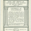University of Stellenbosch, Stellenbosch, C.P.