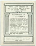 University of Stellenbosch, Stellenbosch, C.P.