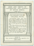 Pietermaritzburg College, Natal.