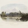 Campirende Punka-Indianer am ufer des Msisouri. Indiens Ponkas Campés sur les bords du Missouri. Punka Indians encamped on the banks of the Missouri.