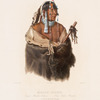 Mändeh-Páhchu, Junger Mandan Indianer. Mändeh-Páhchu, Jeune Indien Mandan. A young Mandan Indian.