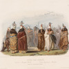 Ptihn-Tak-Ochatä, Tanz der Mandan Weiber. Ptihn-Tak-Ochatä, Danse des femmes Mandans. Ptihn-Tak-Ochatä, dance of the Mandan women.
