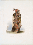 Wahk-Tä-Ge-Li, Dacota-Krieger.  Wahk-Tä-Ge-Li, Guerrier Dacota. Wahk-Tä-Ge-Li, a Sioux Warrior.