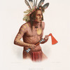 Mato-Tope, gesmückt  mit den Leichen seiner Kriegshalten. Mato-Tope, paré des emblèmes des ses faits d'armes. Mato-Tope, adorned with the insignia of his warlike deeds.
