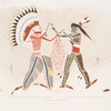 Fac simile einer indianischen malerei. Fac simile d'une peinture indienne. Fac simile of an Indian painting.