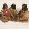 Chef der Blut Indianer. Chef des Indiens Sangs. Chief of the Blood-Indians; Kriegs Chef der Piekann Indianer. Chef de guerre des Indines Piékanns. War-chief of the Piekann Indians; Kutanä Indianer. Indien Koutané. Koutani Indian.