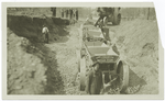 A Buffalo Pitts train ready to load in a gravel pit. (No. 5)