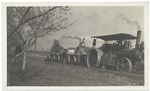 Hauling cement and gravel with a Buffalo Pitts traction train. (No. 6)