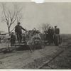 Traction engine drawing road machine. Arkansas City, Kansas.