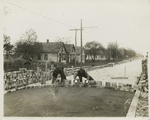 Detail of  construction of brick pavement, New York State Highway  Department.