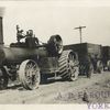 Steam traction engine.