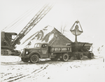 Pontiac truck loading sand