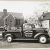 GM truck labeled Anthony Keeson Landscaping filled with soil 