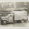 Model T16 B K 39; William Mantia Fruit Co. truck with two people loading